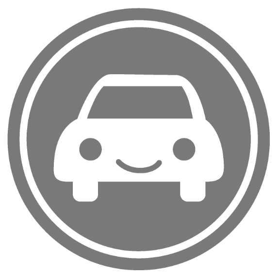Cartoon image of smiling car