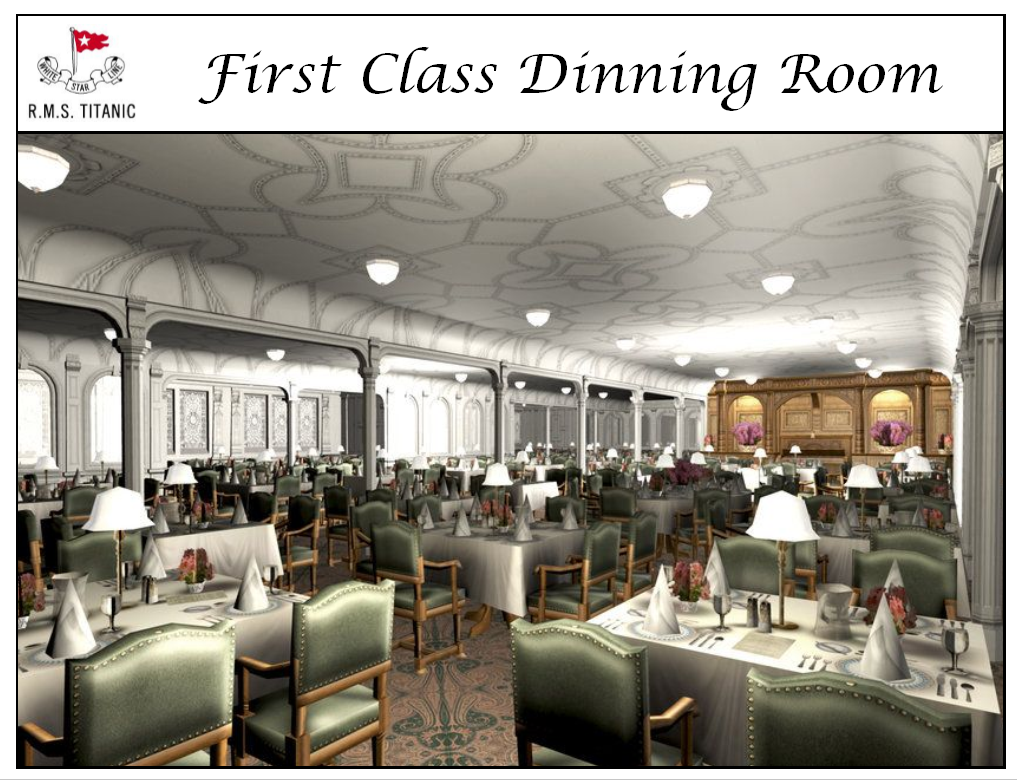Titanic First Class Dining Room