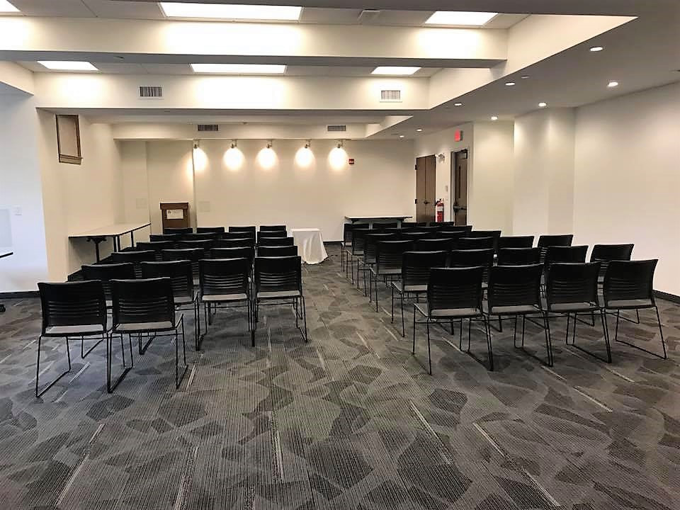 Community Room Setup for Lecture