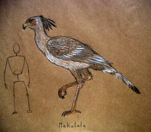 Ancient bird drawing