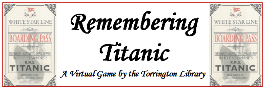 Titanic Virtual Game - Torrington Library
