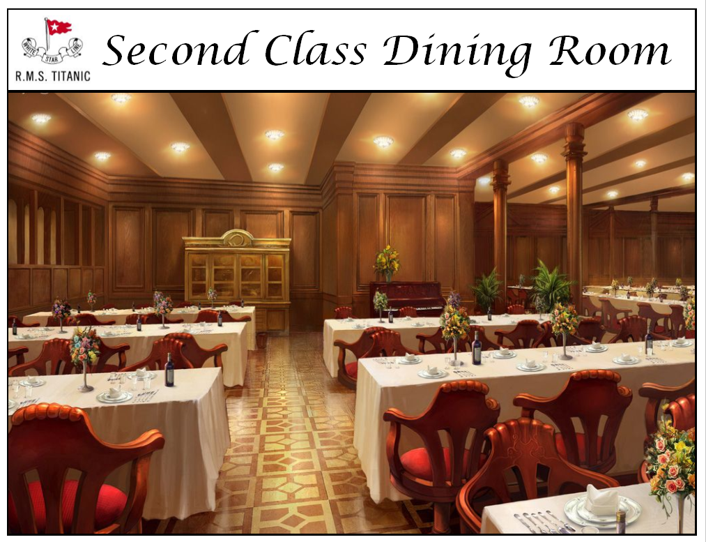 Titanic Second Class Dining Room