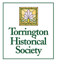 logo for torrington historical society and link to website